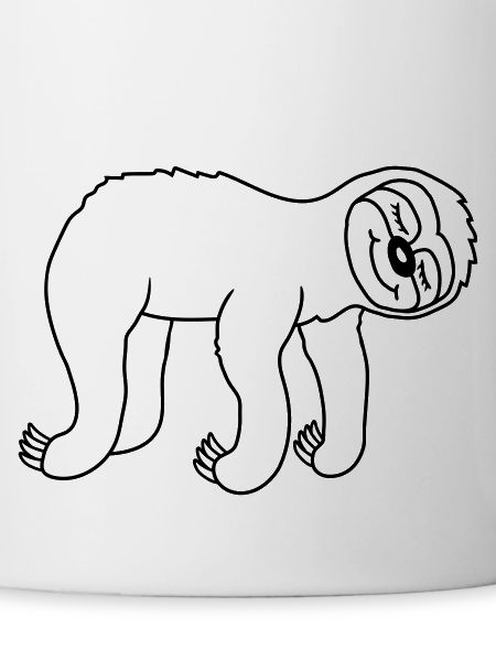 Hanging lying tired sloth