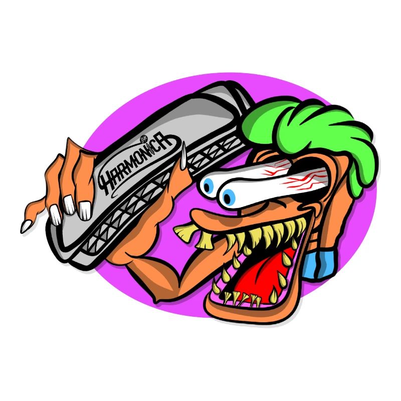 Rat fink Harmonica Style