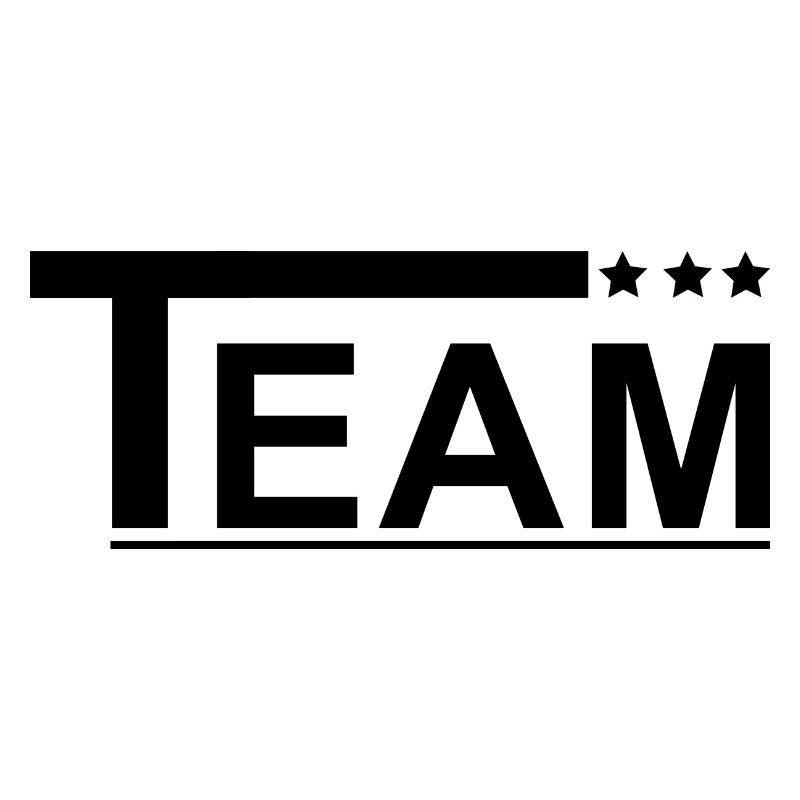 Team mit Sternen schwarz