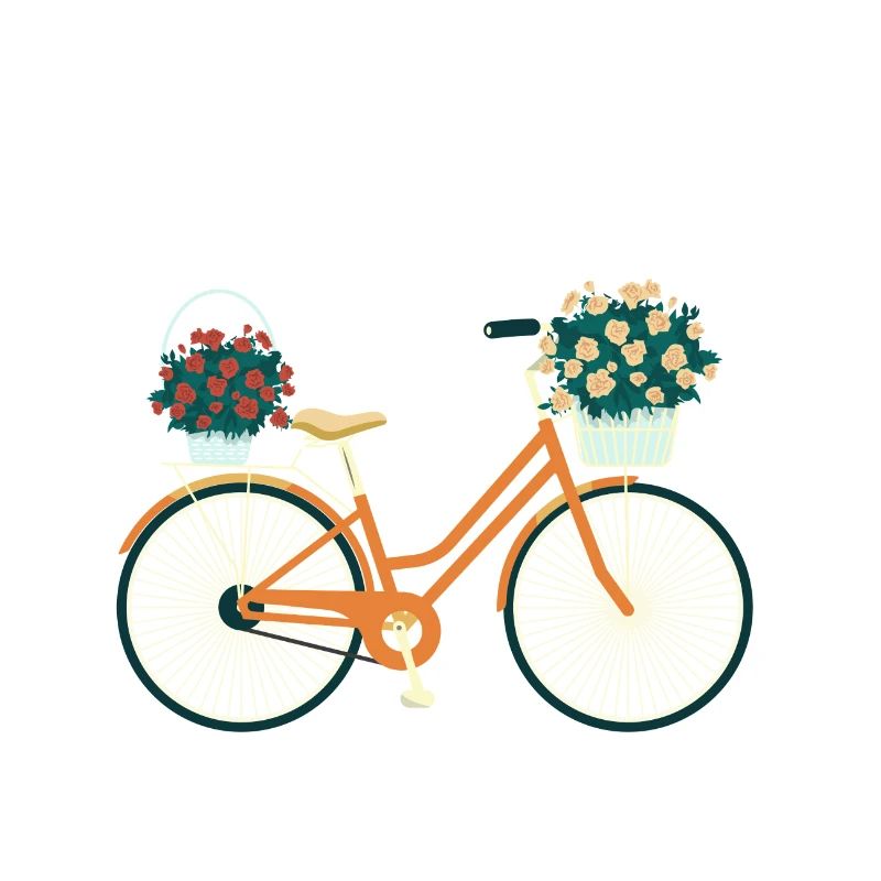 Amsterdam Fleur Vélo Souvenir Hollandais
