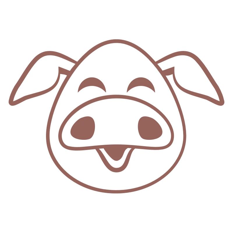 Visage De Cochon Animal Amour Petit Cochon Mignon