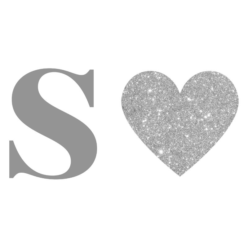 Silver Heart Letters
