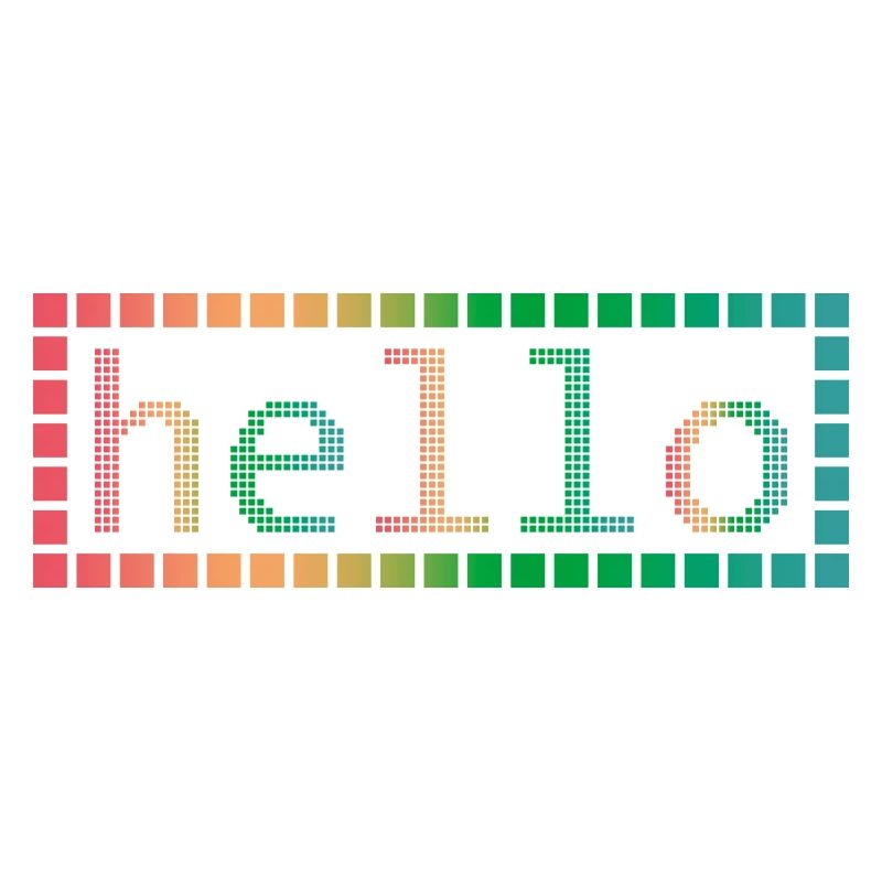Hello in Pixels