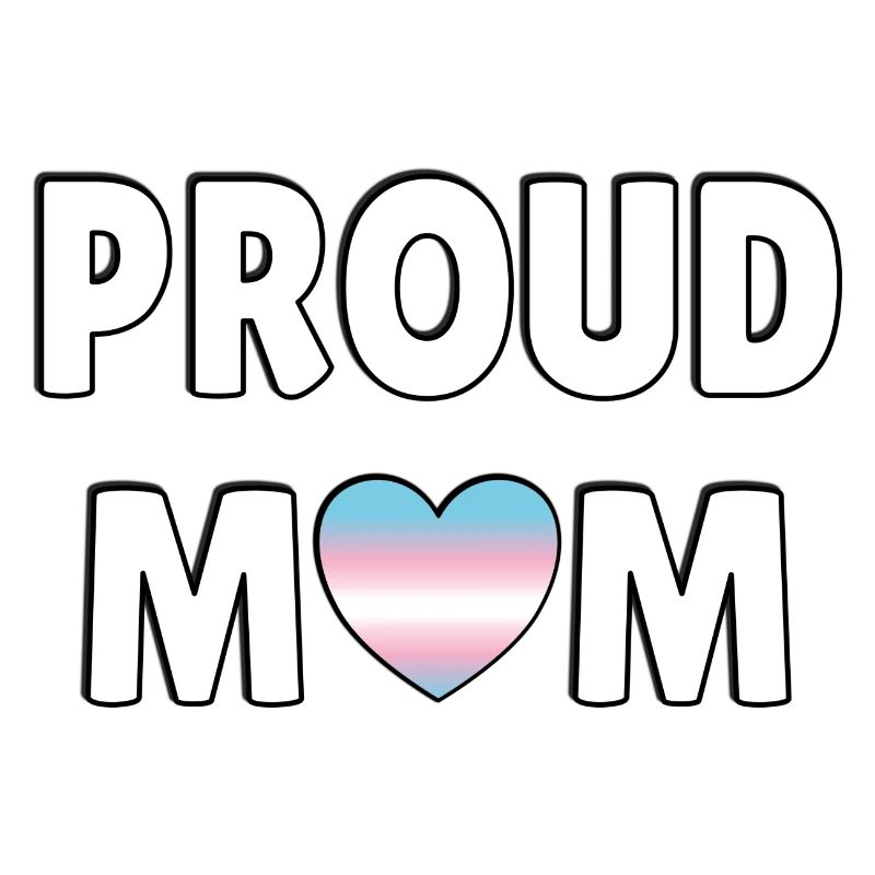 Fier coeur de drapeau trans maman