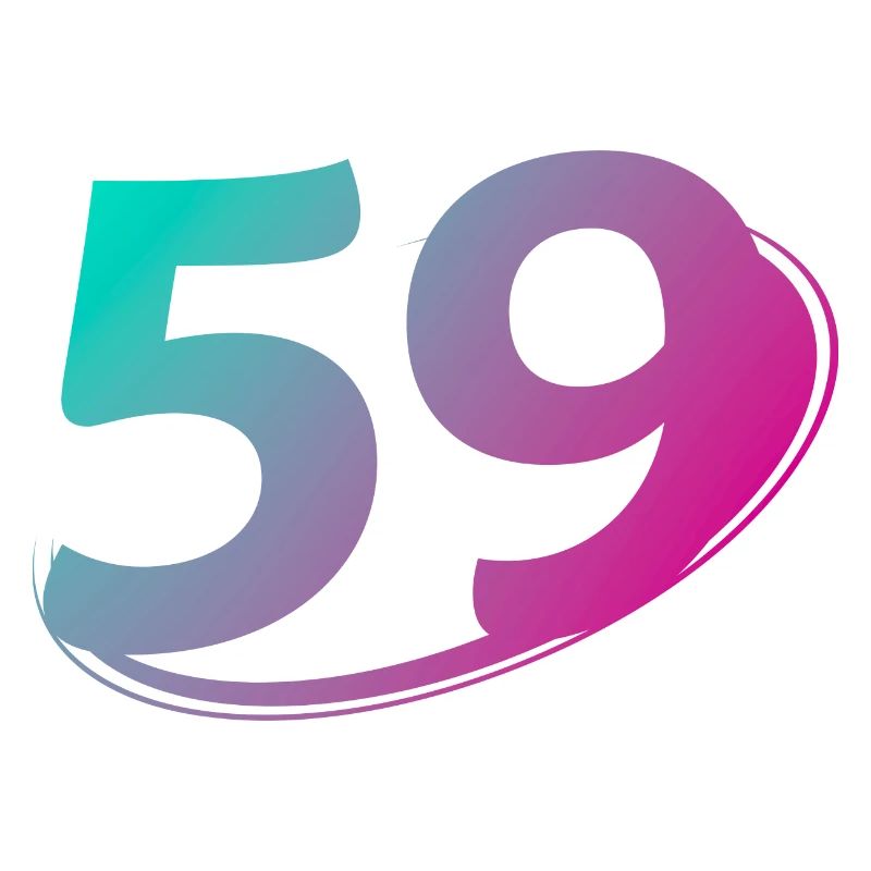 Numéro 59 multicolore