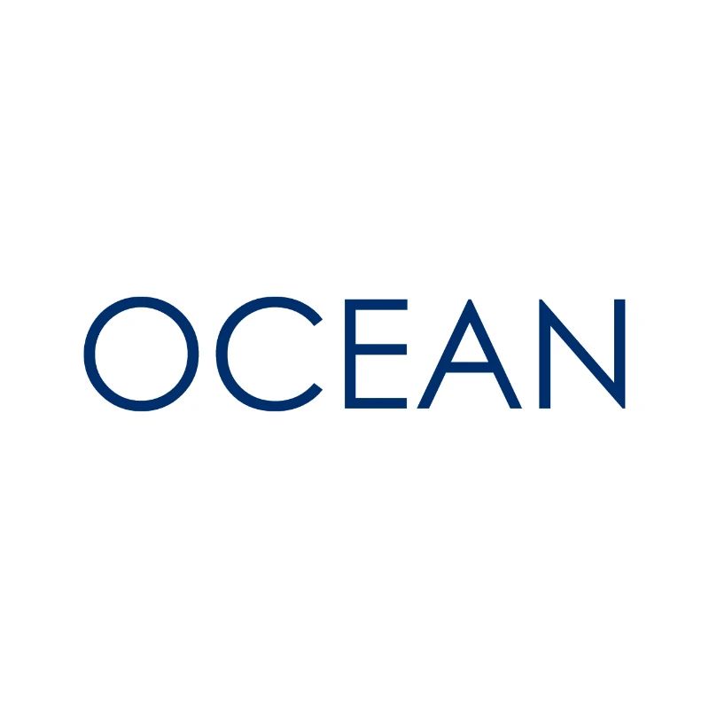 Logo de conception de lettrage de l’océan Mer