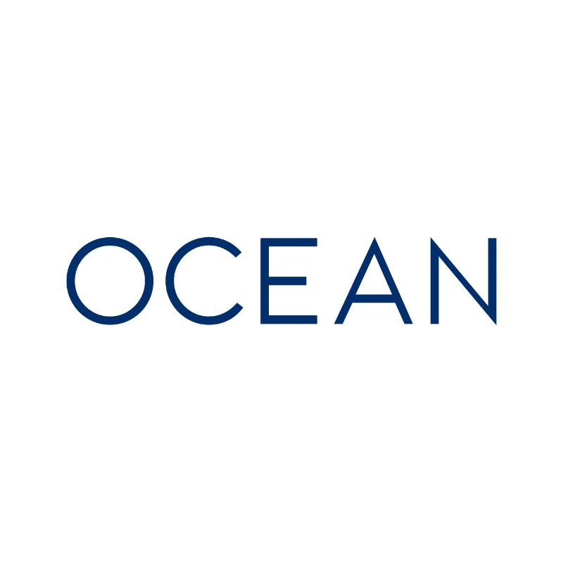 Logo de conception de lettrage de l’océan Mer