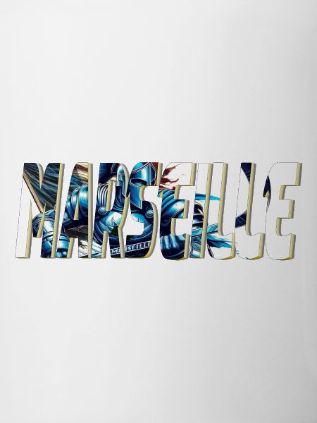 Marseille stylized comic book design