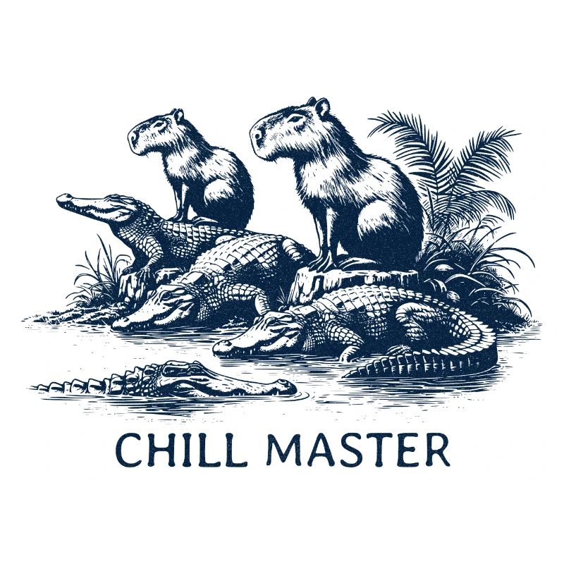 Chill Master - Capibara parmi les crocodiles