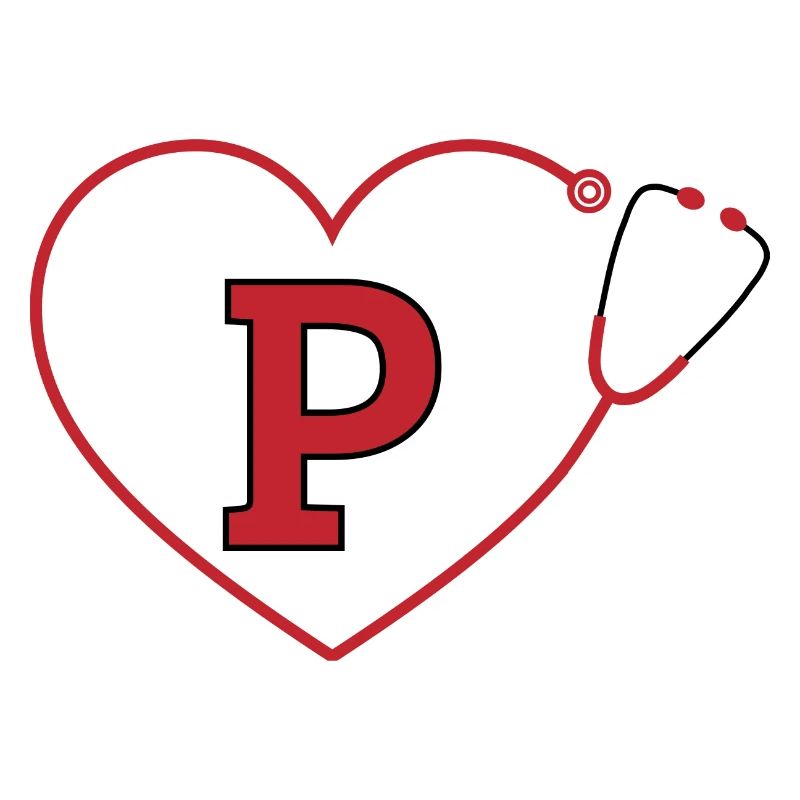 Letter p stethoscope