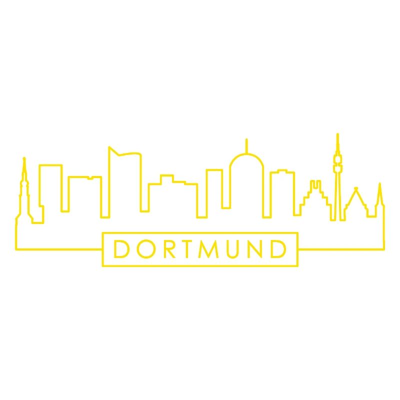 Dortmund Skyline Silhouette