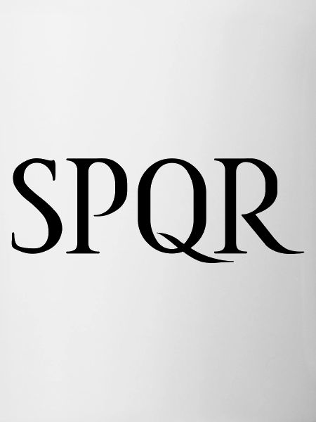 SPQR Lettering Vector Dark