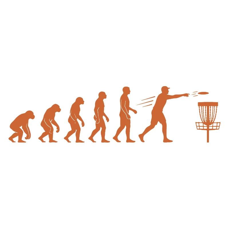 Disc Golf Evolution Drôle de Disc Golfeur Flying Disc
