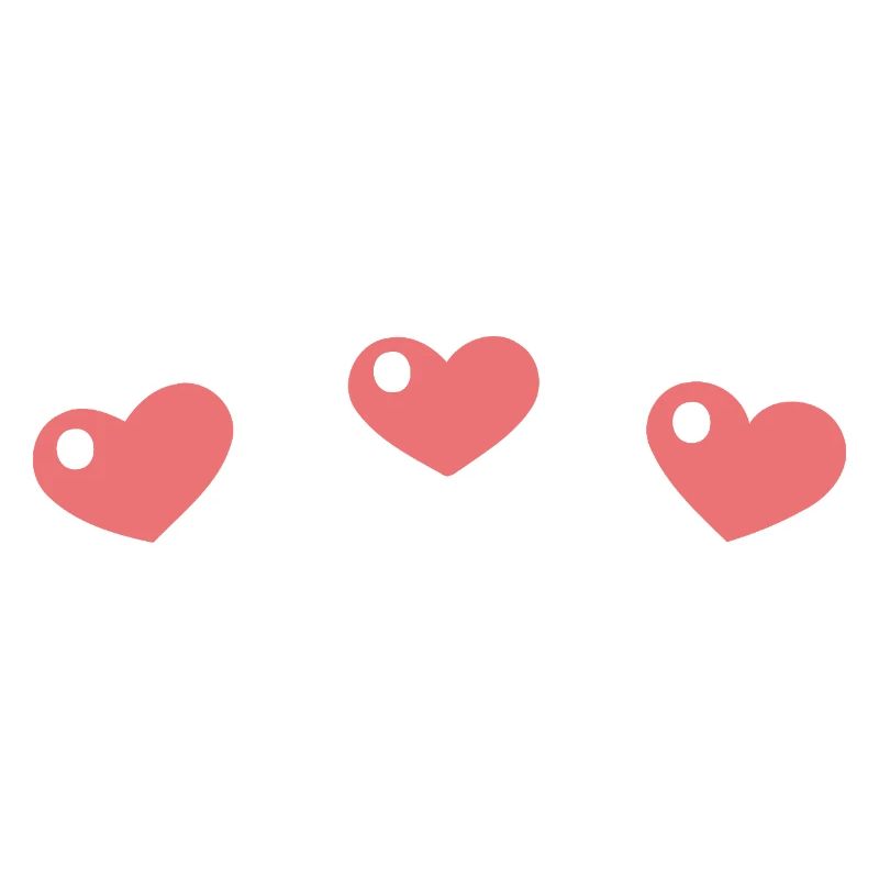 Pastel hearts with a sleek pattern