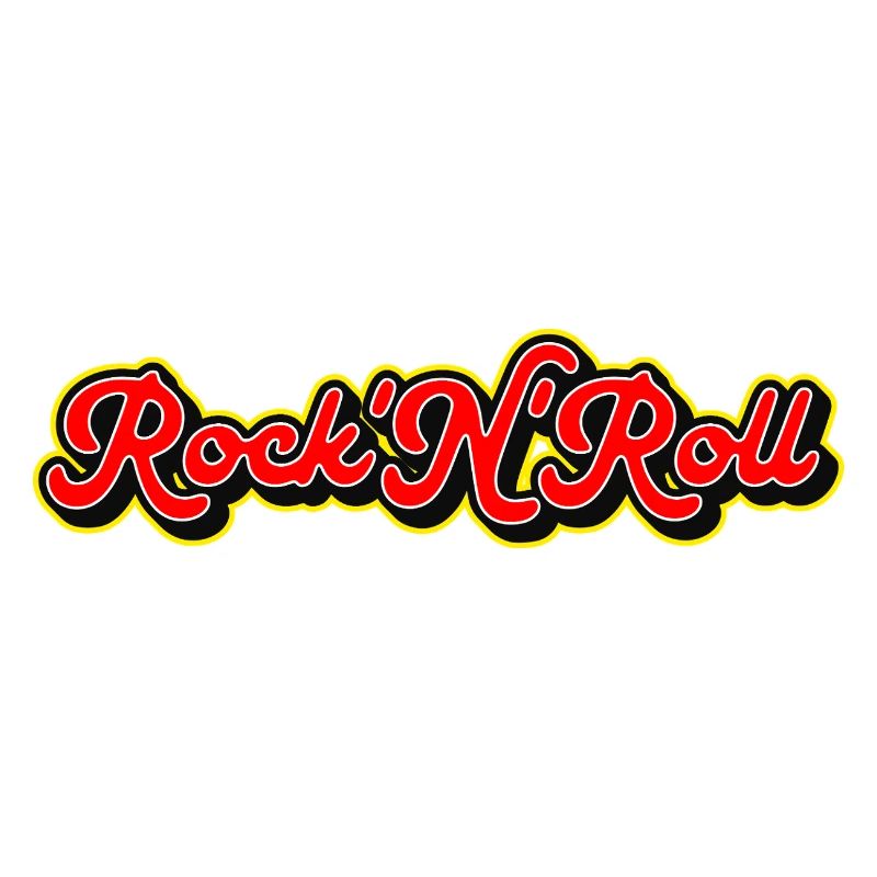 Retro Rock 'n' Roll Typografie