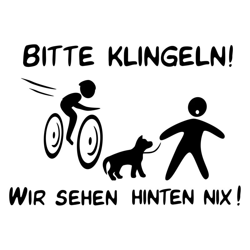 Bitte klingeln! Radfahrer-Hund