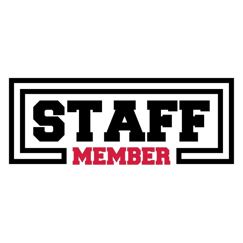 Staff Member Freunde Team Mitarbeiter Crew Logo