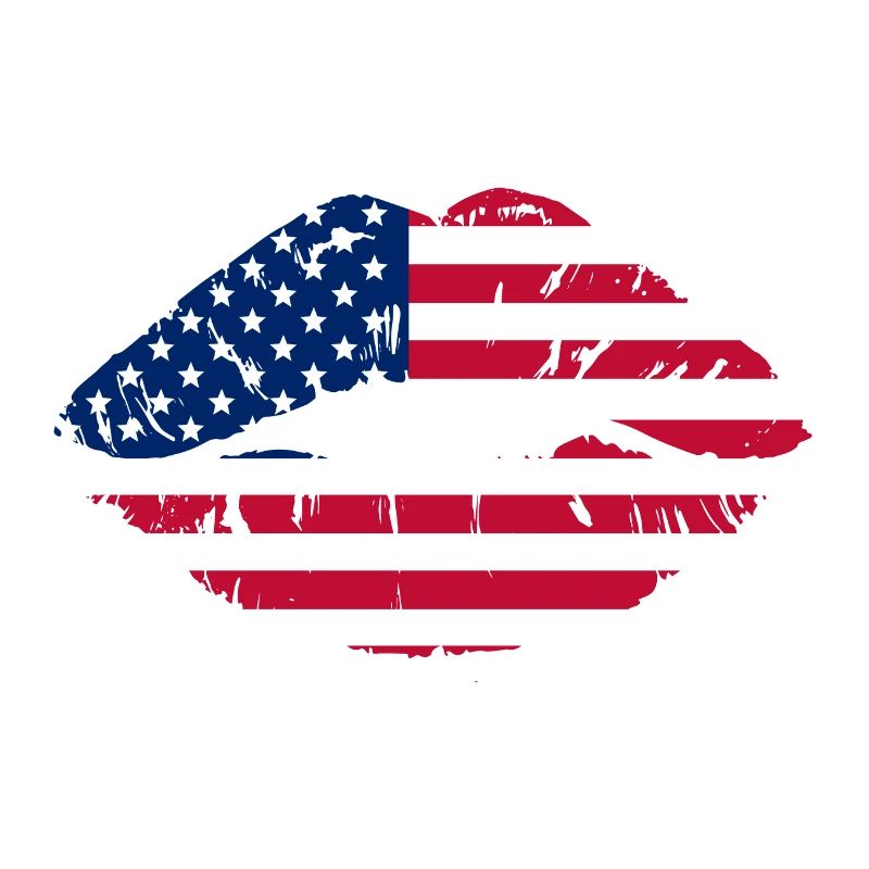 Bouche de drapeau USA