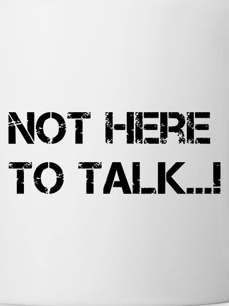 Not here to talk...! Gym