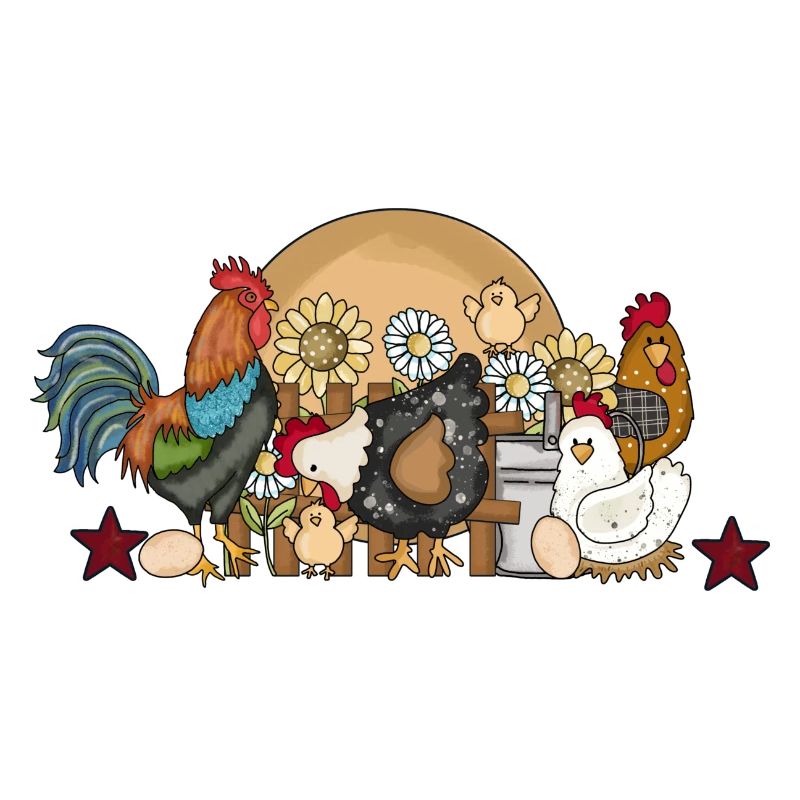 Funny chickens fun feathered cattle in the farm