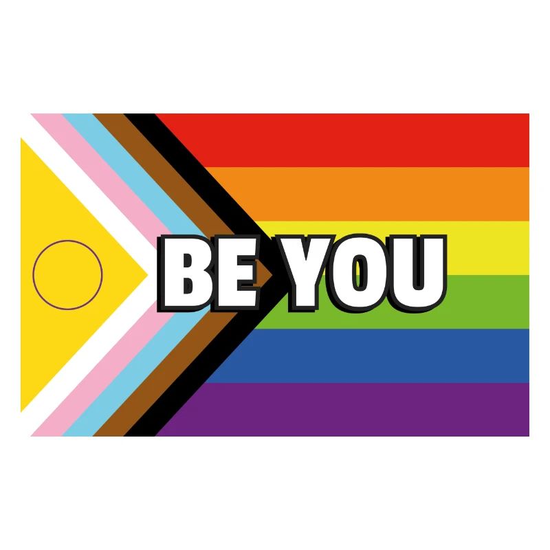 Drapeau de progrès de la fierté inclusive SOYEZ VOUS