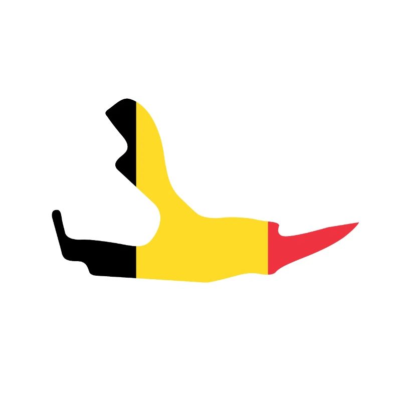 Belgium Circuit with Flag