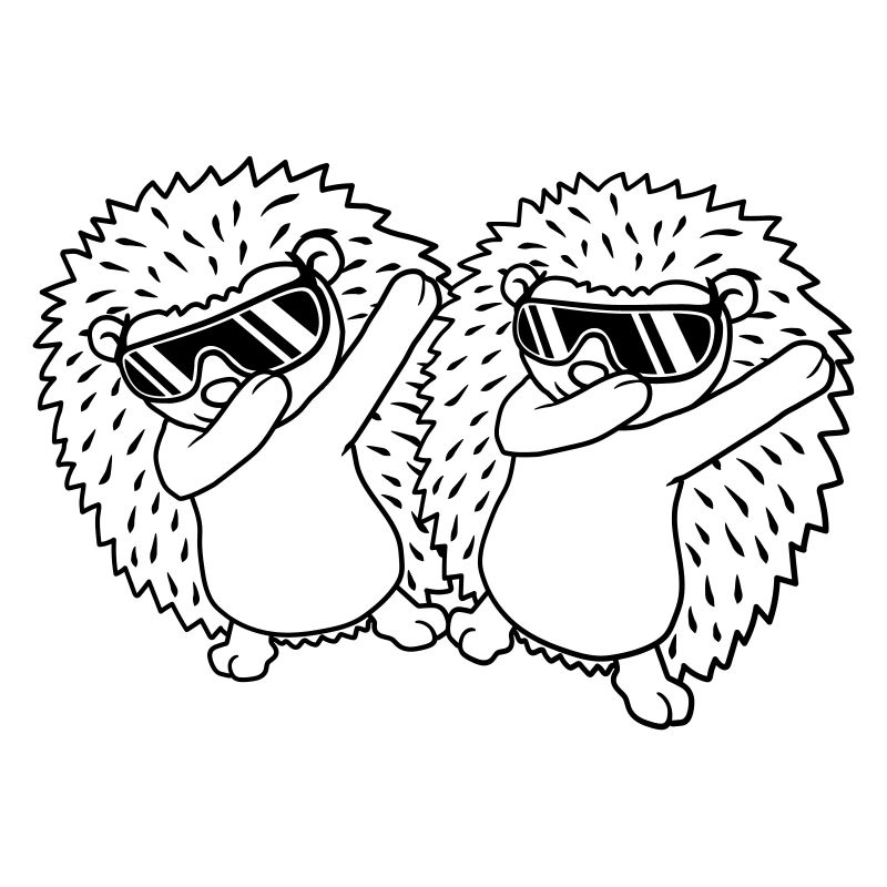 Équipe 2 dabbing Hedgehogs