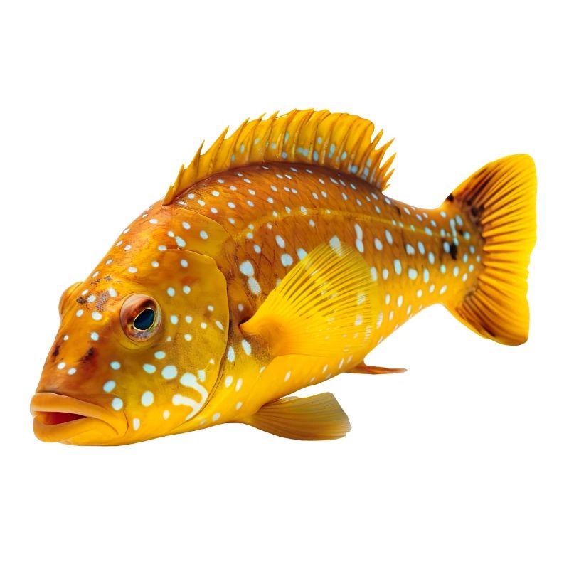 Le poisson corallien léopard vit dans l’océan Pacifique