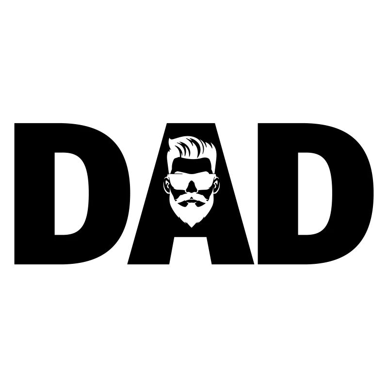 Dad Typography Logo Symbol