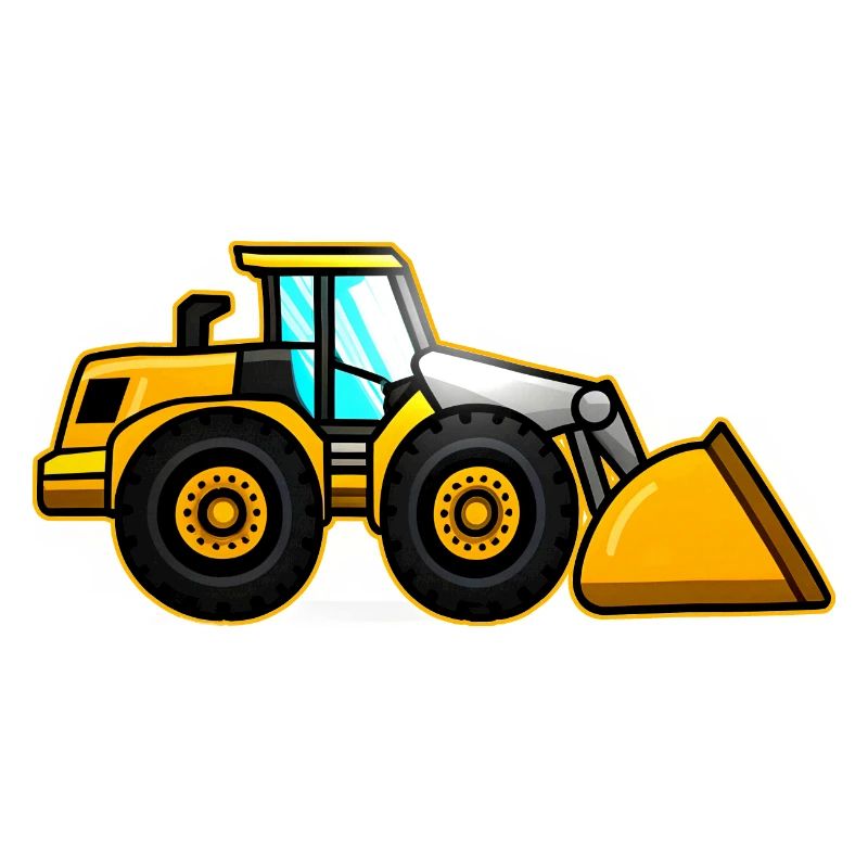 Yellow Wheel Loader