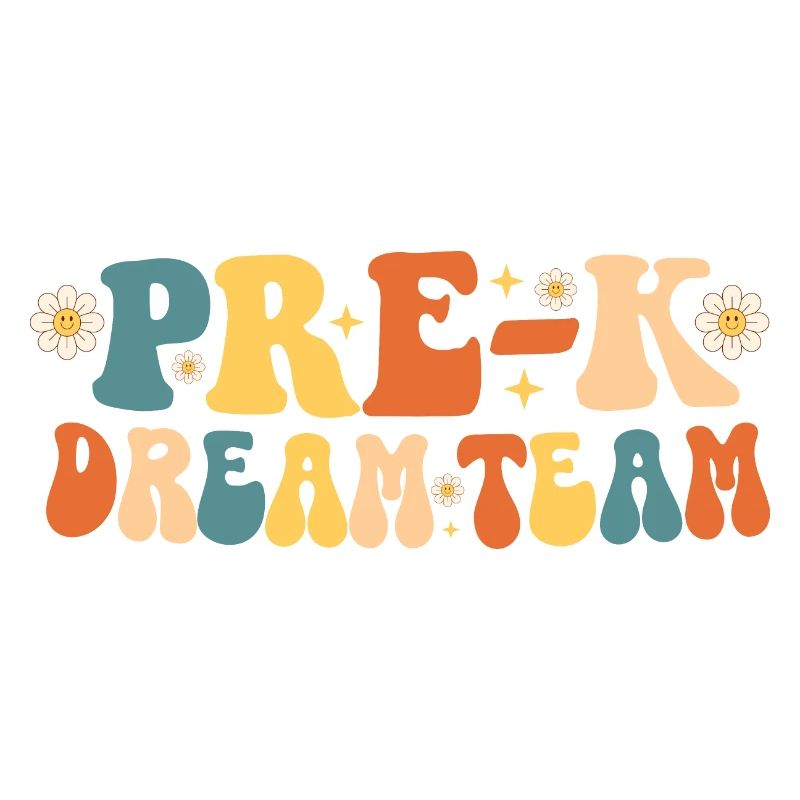 Pre-k Dream Team Rétro Groovy
