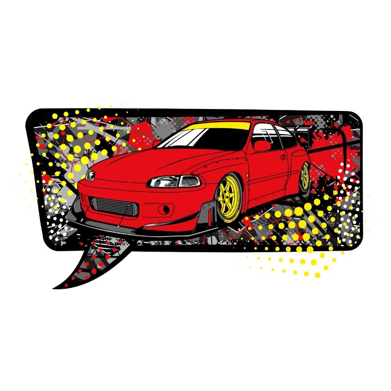 Red car bubble