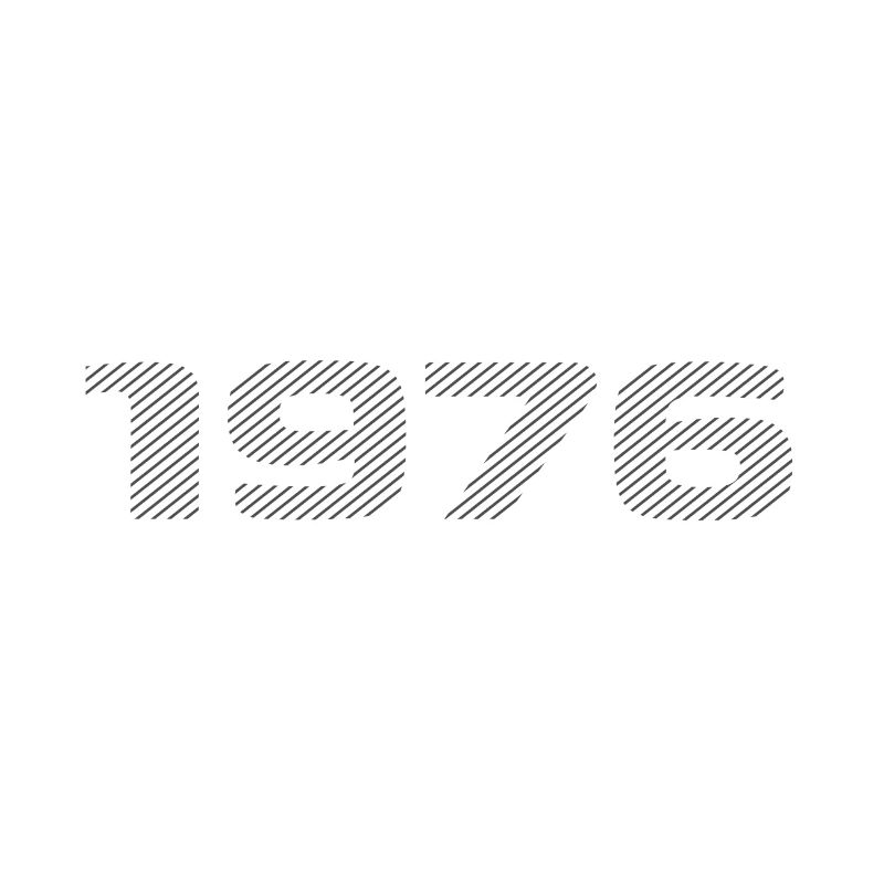 Né en 1976 Retro Stripe Design d’anniversaire moderne