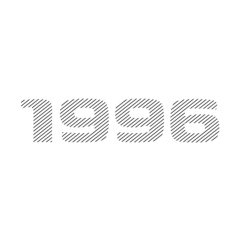 Né en 1996 Retro Stripe Design d’anniversaire moderne