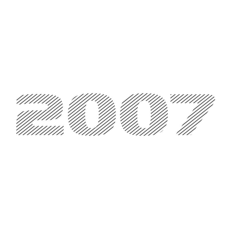 Geboren 2007 Retro Stripe Modernes Geburtstagsdesign