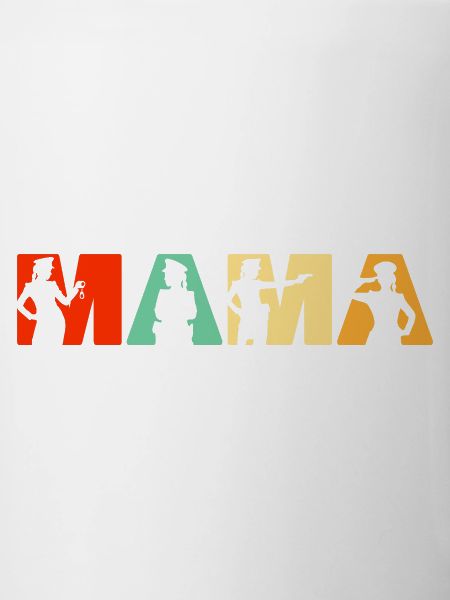 Polizei Mama Polizei Mutter Retro