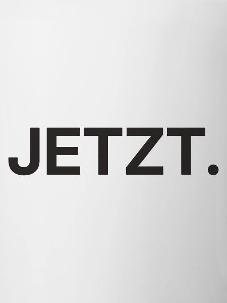 Jetzt – Minimalistisches Textdesign