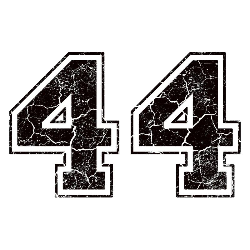 Numéro 44 avec le regard affligé