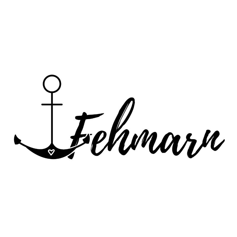 Spruch Fehmarn Ostsee Anker mit Herz