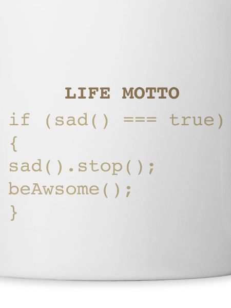 Developer IT Life Motto