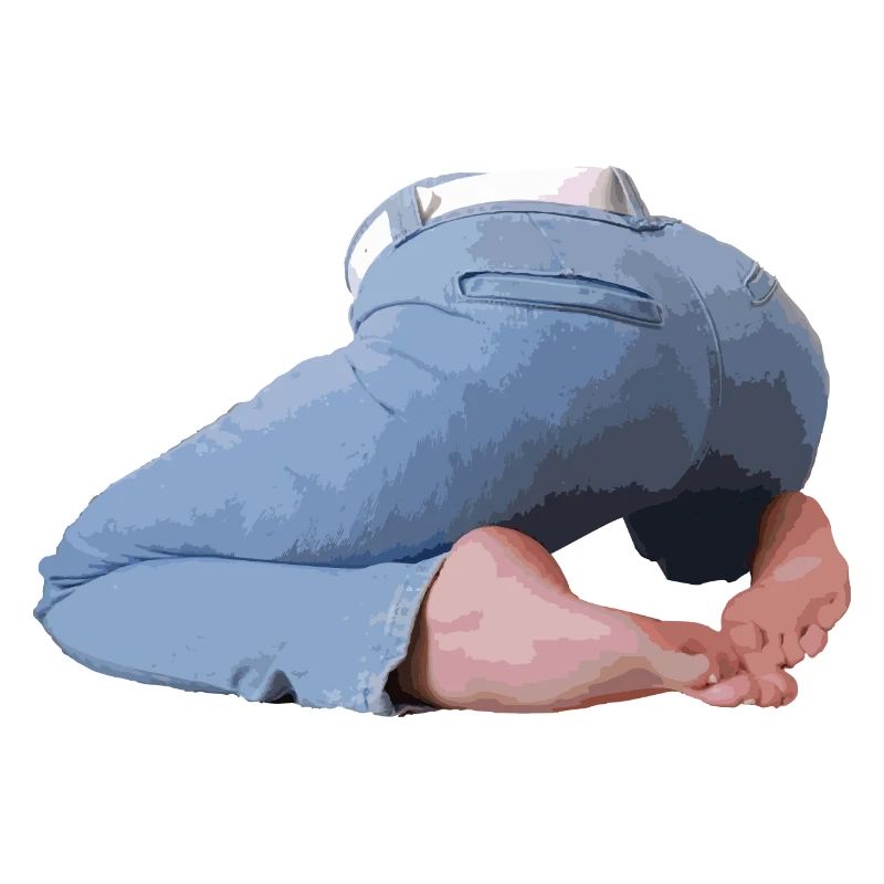 Buttocks and feet