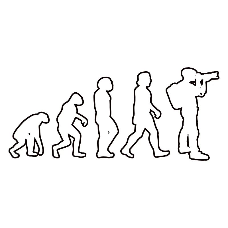 Photographes Evolution Caméra Drôle Photographie