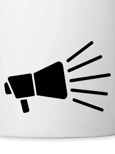 Megaphone loud speech symbol