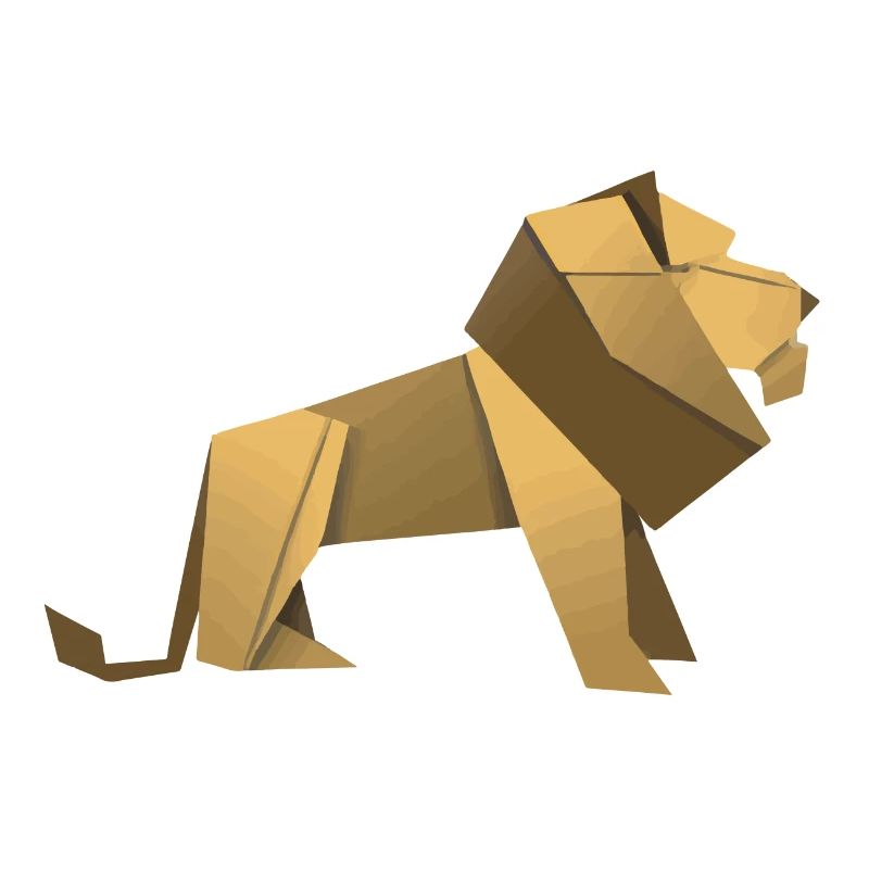 Löwe Origami Geschenkidee