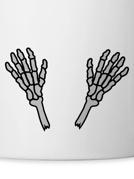 2 Skeleton Hands Bones