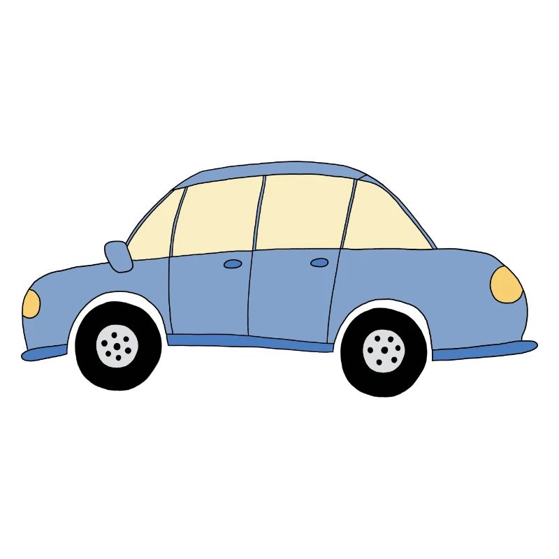 Blaues Auto
