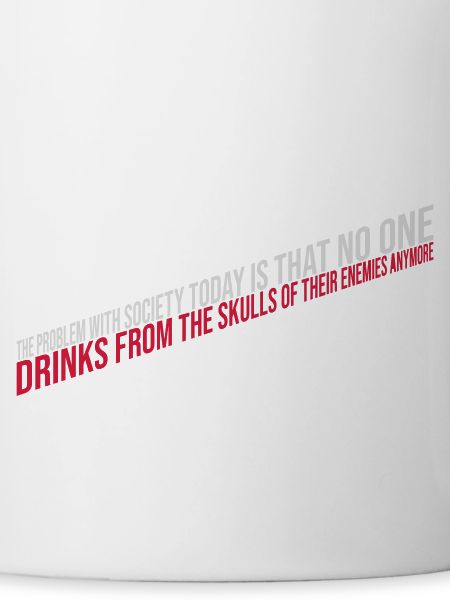 drinks from enemies skulls