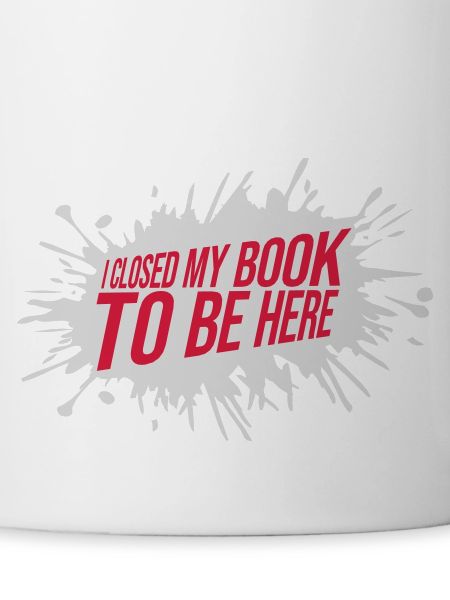 I closed my book
