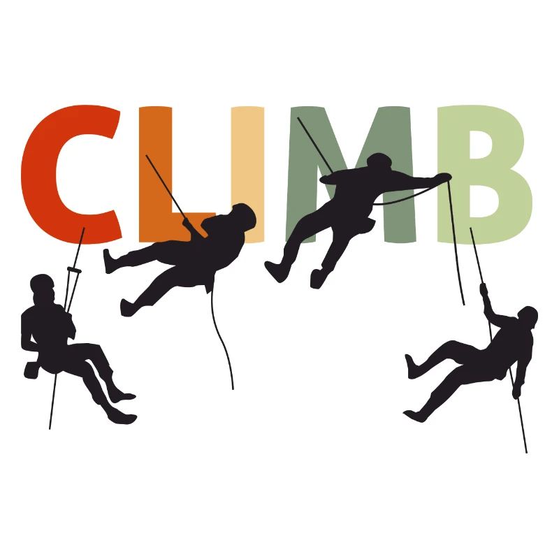 Rock Climbing Climber Climb Retro