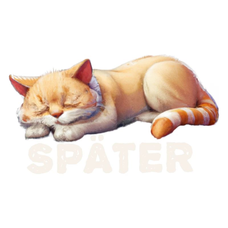 Sleeping cat, I'll do it later